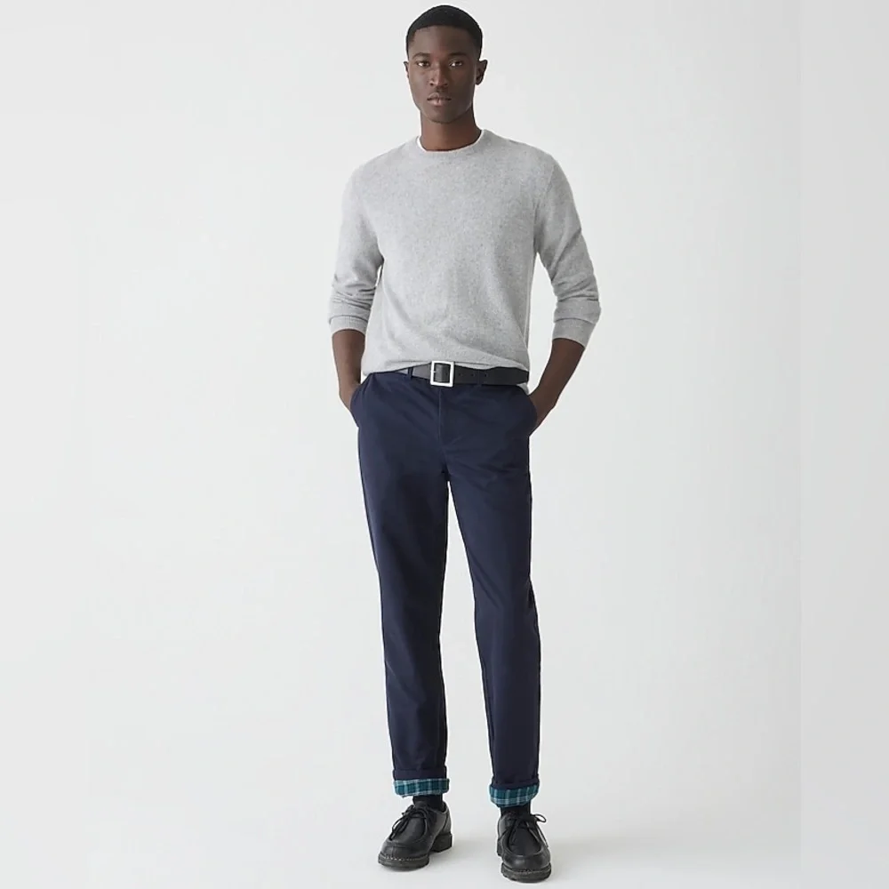 J Crew Straight-fit flannel-lined cabin pant BU800